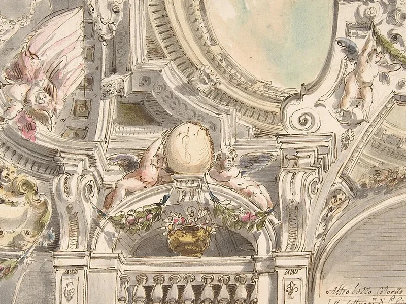 1761-Faustino Trebbi - Progettazione per un soffitto